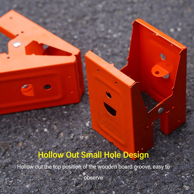 Pack of 2 Hollowed Design Sawhorse Brackets, 25° Adjustable Opening