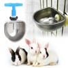Kuuleyn Automatic Drinker, Feeder Drinker,10 Sets Stainless Steel Rabbit Drinker