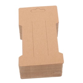 CORHAD 100 Pieces Hair Clip Display Cards Made of Kraft Paper Cards for Hair Bows and Hair Clips Hair Clip Holder and Presentation Cards for Hair Accessories and Hair Accessories