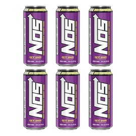 NOS Energy Drink - GT Grape | High Performance Energy Drink | 16 Fl Oz (Pack of 6)