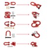 Treehobby Metal Tow Hook Recovery Shackle Winch Pulley Ring Buckle