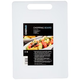 Chef Aid White Poly Chopping Board, Measuring 35cm x 25cm x 0.9cm