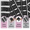 Mr. Pen- Bible Tabs, 75 Tabs, Black, Laminated Bible Tabs