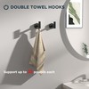 FORIOUS 4 Piece Bathroom Accessories, SUS304 Stainless Steel Double Post