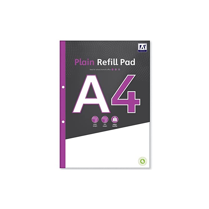 [ Set of 2 ] Plain A4 Refill Notepads Side