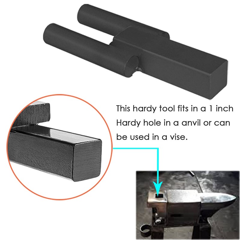 Bonbo 1 Inch Blacksmith Hardy Anvil Tool Hardy Turning Bending