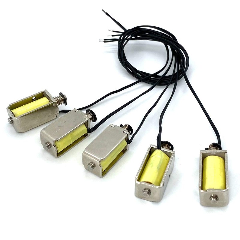 5PCS DC 12V 4mm Stroke Mini Push Pull Type Solenoid