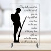Clear Acrylic 'They Shall Grow Not Old...' Plaque On Stand