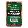 By Natures 100% Natural African Black Soap With Tea Tree Oil 6.0 Oz (Pack of 1)