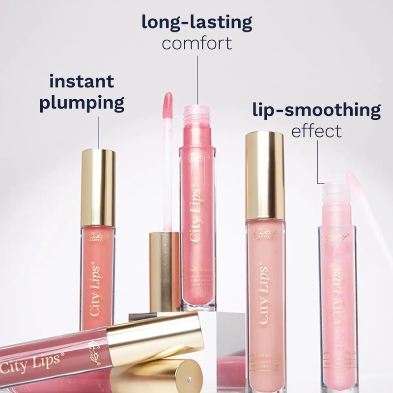 City Brillo Labial Nude City Beauty: Hidratante Y