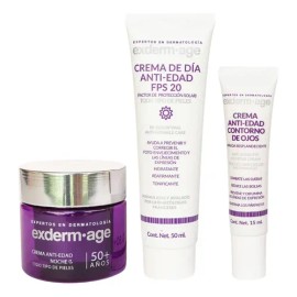 Kit Exderm Age Antiedad Crema Dia + Noche + Contorno Ojos