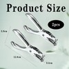 Pack of 2 Hole Punch Pliers, Paper Belt, Hole Punch,