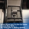 JONKOKO Black Rubber Car Center Console Gear Shift Storage Box