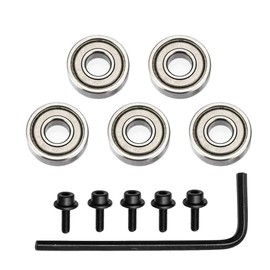 Gasea 5 Sets Replacement Top Mounted Ball Bearings Guide for Router Bit Repair Accessories Tool Kit | Inner Dia. 3/16" | Outer Dia. 5/8"
