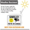 Smile You're on Camera Sign, Video Surveillance Sign - 2