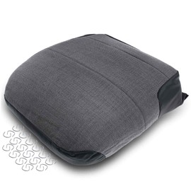 A-Premium Front Driver Car Seat Cover Compatible with GMC W4500 Forward 1998-2006 Isuzu NPR NQR 1995-2006 NRR 2005-2006 NPR-HD 1999-2006 Dark Gray