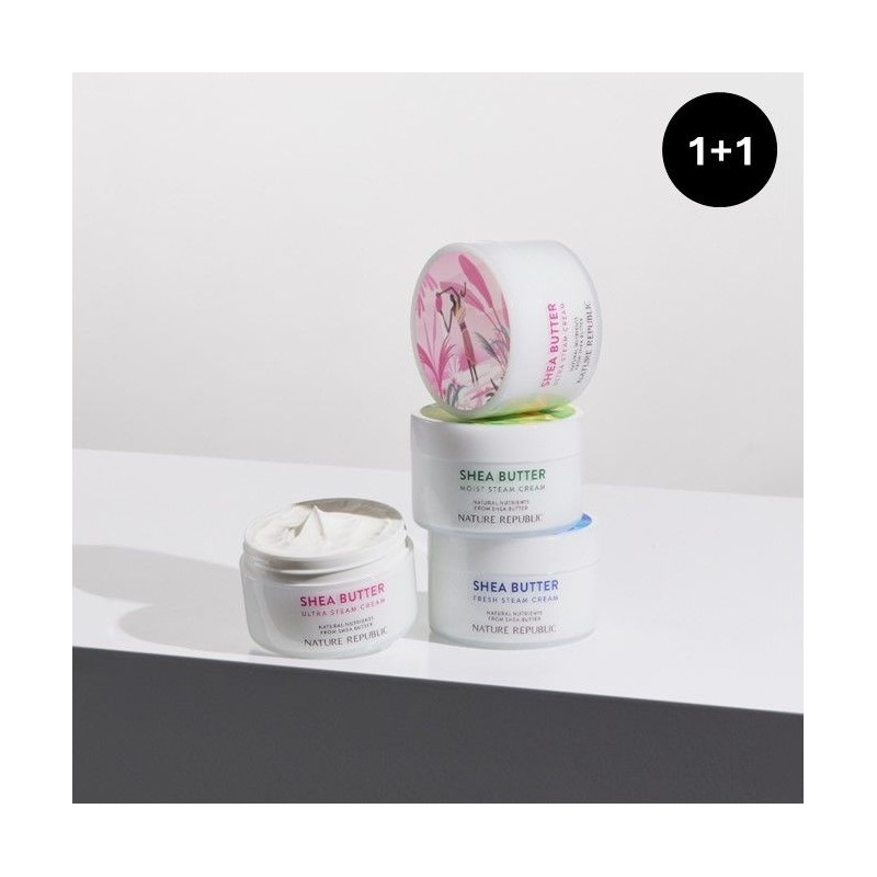 Nature Republic Shea Butter Steam Moisture Cream 100ml 1+1 Moist