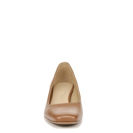 Naturalizer Womens Karina Low Block Heel Square Toe Pump Pump English Tea Brown 10 M