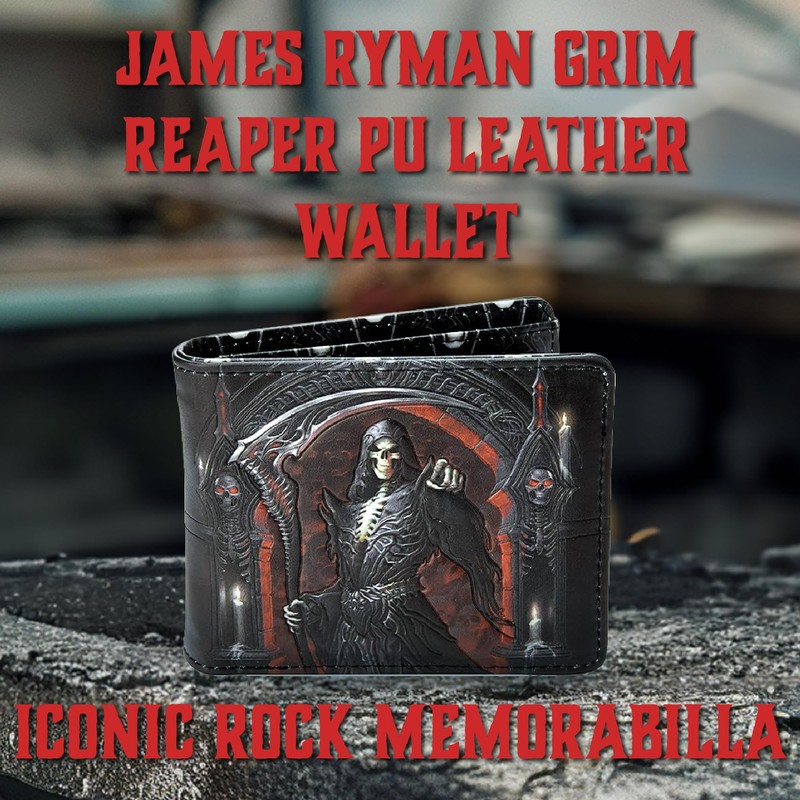 Nemesis Now B3134H7 Next James Ryman Wallet 10cm Black, PU,