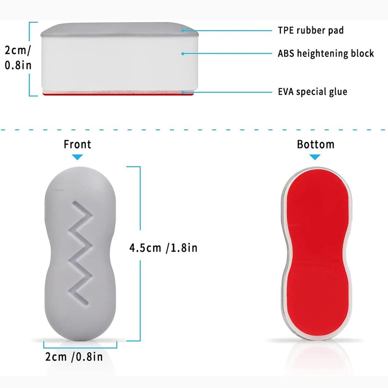 Bidet Toilet Seat Bumpers With Strong Buffer and Adhesive Function