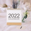 Operitacx 2022 Simple Desk Calendar Minimalist Tabletop Agenda Organizer for
