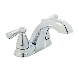 MOEN Banbury 4 in. Centerset Double Handle Low-Arc Bathroom Faucet in Chrome
