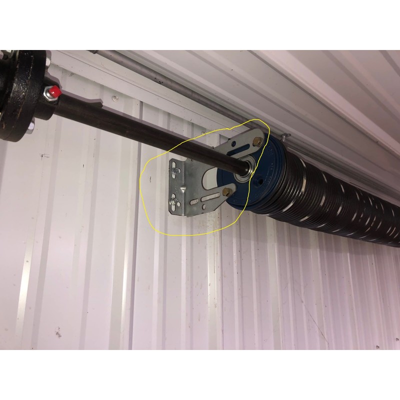 Commercial Garage Door Universal Center Spring Support Anchor Bracket (Pair)