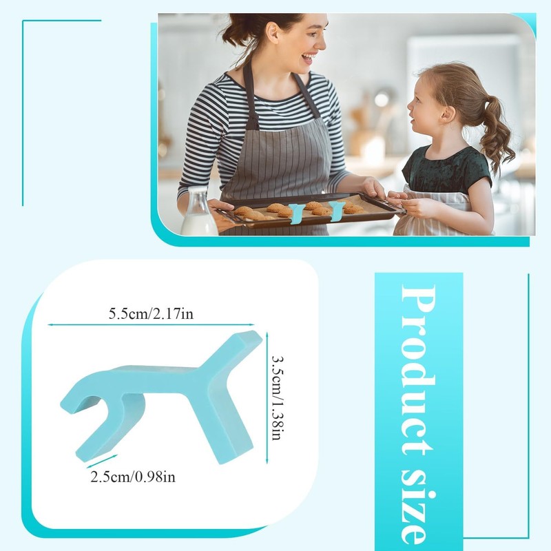 16PCS Baking Sheet Stackers, Reusable Trays Stacking Holder, Space-Saving Trays