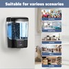 4 Pack Automatic Soap Dispenser Wall Mount,Touchless Liquid Soap Dispenser,Battery