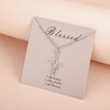 COTATI Faith Cross Necklace Jewelry for Women Silver Jesus Christian