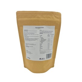 Flaxseed flour by Hortus Verdi® Stone milled 100% Natural - European Sourced - Raw Vegan - Gluten Free - Health-conscious diet