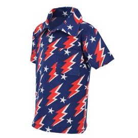 Polo de verano patriótico 4 de julio, Azul, 8