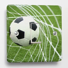 Green Football Soccer Light Switch Sticker skin for Crabtree 4070 1 Way 1 Gang