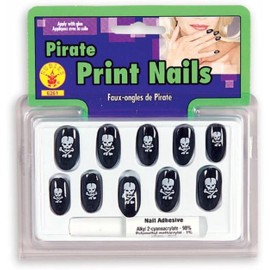 Rubies II Nails Pirate Print