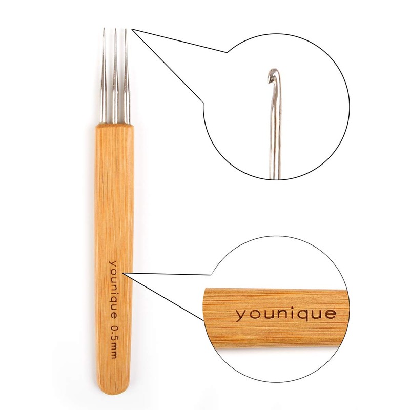 Dreadlocks Crochet Hooks for Hair 0.5mm (1 Hook, 2 Hooks,