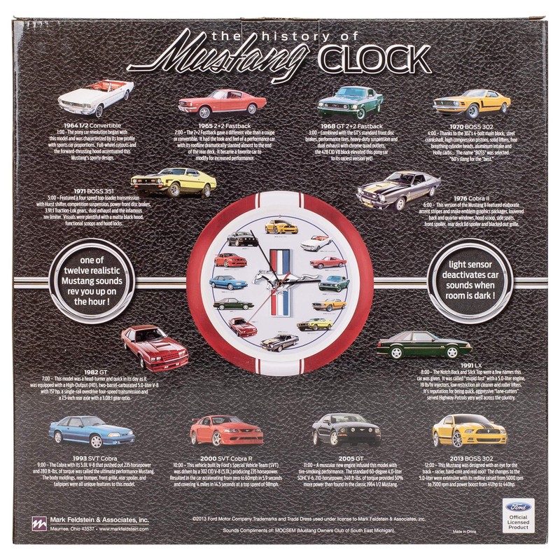 Mark Feldstein & Associates History of Mustang Sound Wall Clock,