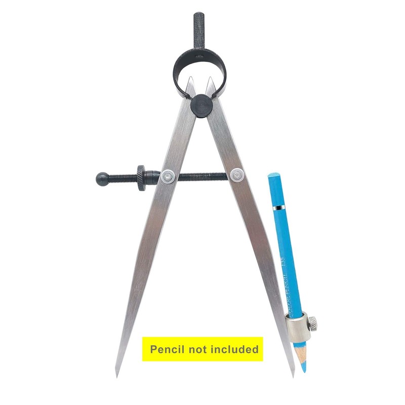 ZLKSKER 6 inch Professional Leather Work Divider, Woodworking Compass with