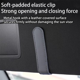 Soporte para Gafas De Sol para El Parasol del Coche, Organizador Universal De Gafas, Sencillo Accesorio para El Interior del Vehículo, para Gafas De Sol Y Tarjetas (Green+Orange)