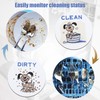 Dishwasher Clean Dirty Magnet Sign, Funny Dog Reversible Double-Sided Flip