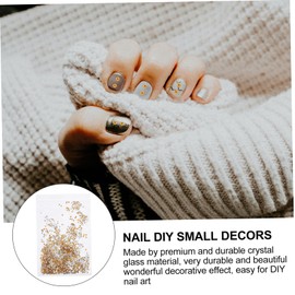 Healvian 3pcs Chic Nail Art Rhinestone Ornaments Flat Back Diamond Decor for to Apply Material for Unique Nail Designs