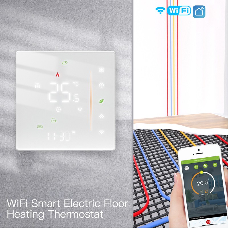 Smart Thermostat App Control Programmable WIFI Home Thermostat for Electric
