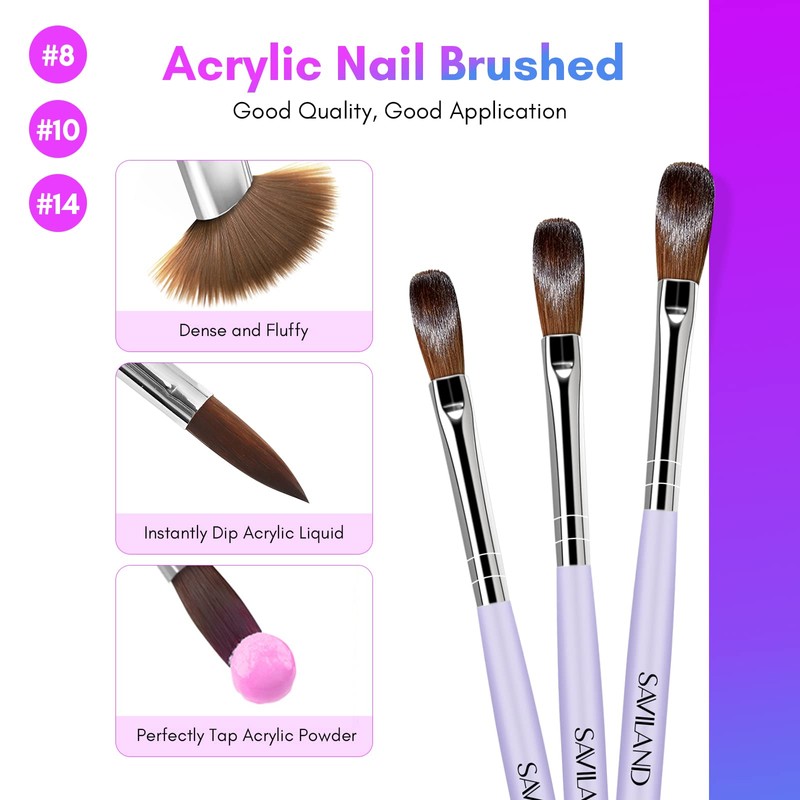 SAVILAND Acrylic Nail Kit with Drill: Professional Nails Kit Acrylic