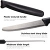 HOHSCHEID Steakmesser Set 6-teilig, Edelstahl Steakbesteck Set Fein Wellenschliff Steakmesser