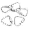 5pcs Triangle Locking Carabiner Stainless Steel Portable Easy to Carry