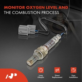 A-Premium O2 Oxygen Sensor Compatible with Honda Civic 2002-2005 2.0L & Acura RSX 2002-2004 2.0L, Upstream & Downstream, 2-PC Set, Replace# 36532PAAL41, 36532PNDA01