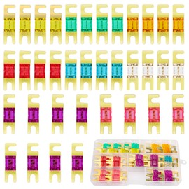 Linkstye 36PCS Mini ANL Fuse, Multipack Gold-Plated ANL Blade Fuse Set (20A, 30A, 40A, 50A, 60A, 80A, 100A, 125A, 150A)