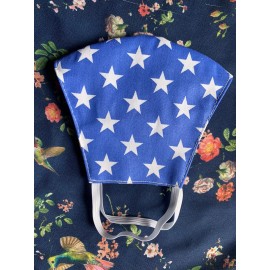 Face Mask  Triple Layer Handmade Washable Cloth Stars