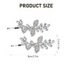 Silver Rhinestone Hair Clips, Elegant Crystal Bridal Hair Accessories