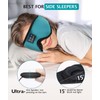 3D Sleep Mask Bluetooth 5.4, Sleep Headphones Music Eye Cover
