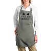 fabulous Premium Kitchen Apron Cat Pets Cute, gray